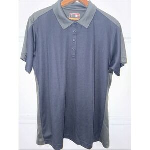 Red Kap Men's Short‎ Sleeve Performance Polo Shirt Gray Blue XL